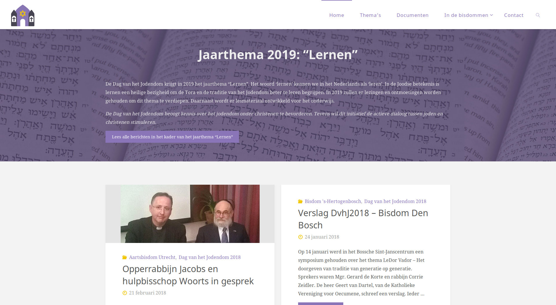 Vernieuwde Website Dagvanhetjodendomnl Aartsbisdom